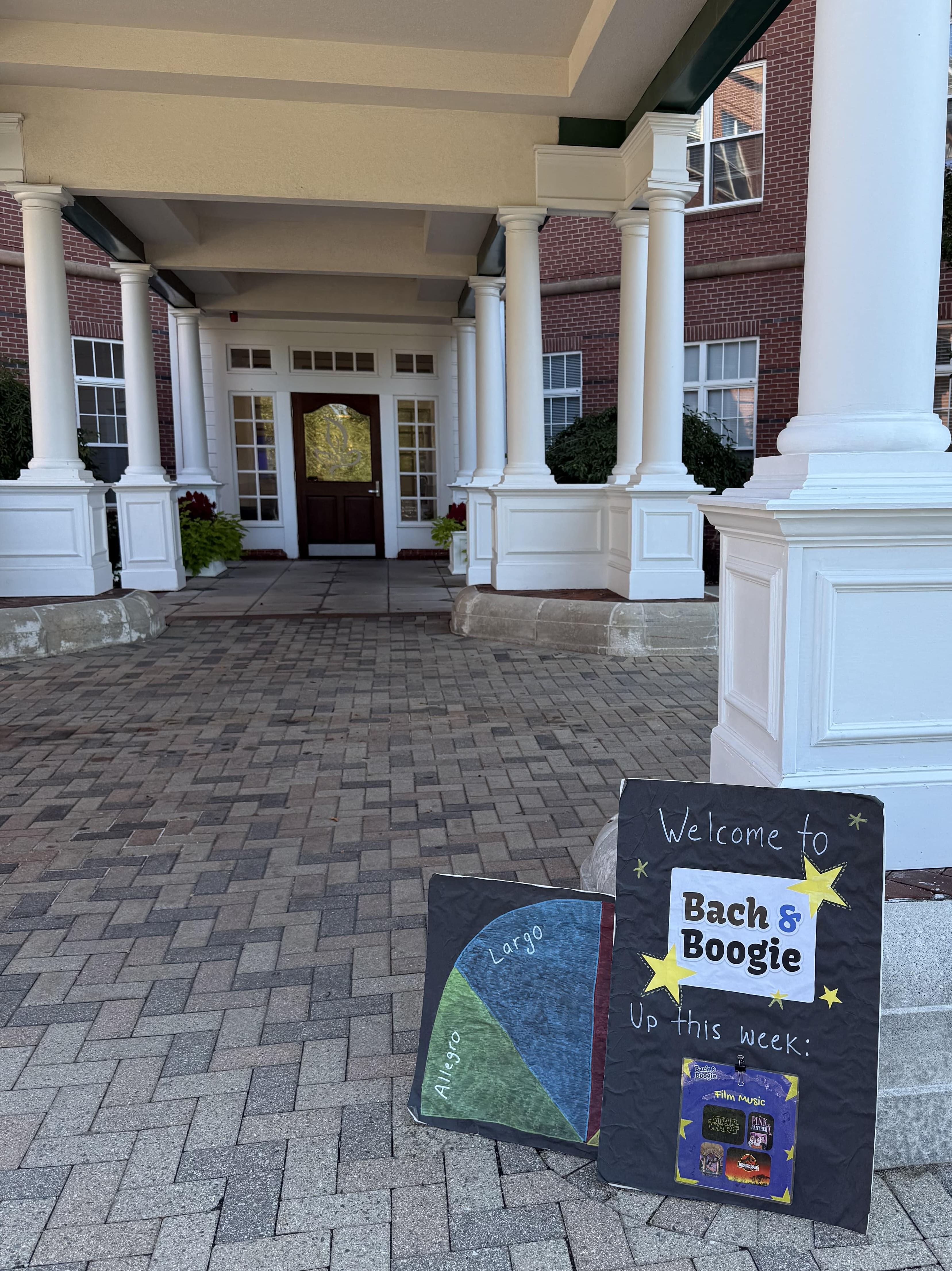 Families and residents sharing music together